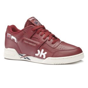 Reebok Workout Plus MU Turnschuhe Herren - Bordeaux/Weiß/Navy - DE 867-YJG